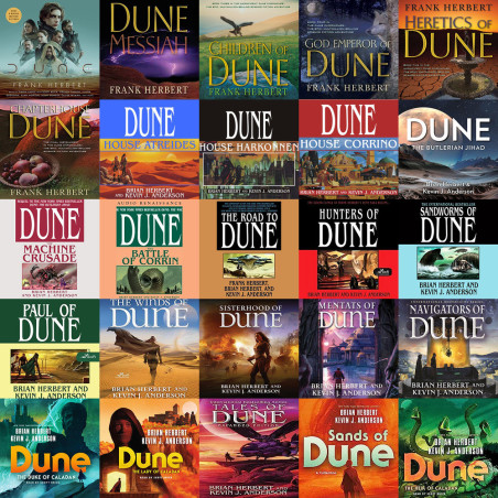 The DUNE Series by Frank And Brian Herbert (26 audiobook 485 hrs collection)